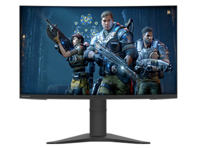 Écran Gaming Incurvé Lenovo G27c-10 27" FHD (VA, 165Hz 1ms, HDMI DP, FreeSync, Inclinable/Ajustable en hauteur)